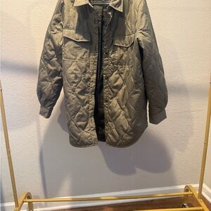Quilted Olive Green Jacket
